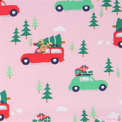 pink christmas fabric by the yard